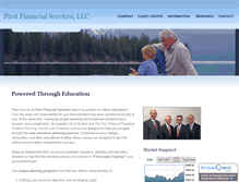 Tablet Screenshot of firstfinservices.com